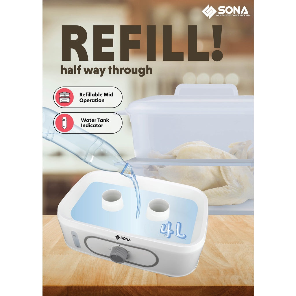 Sona SSR 3164 Electric Steamer 20L