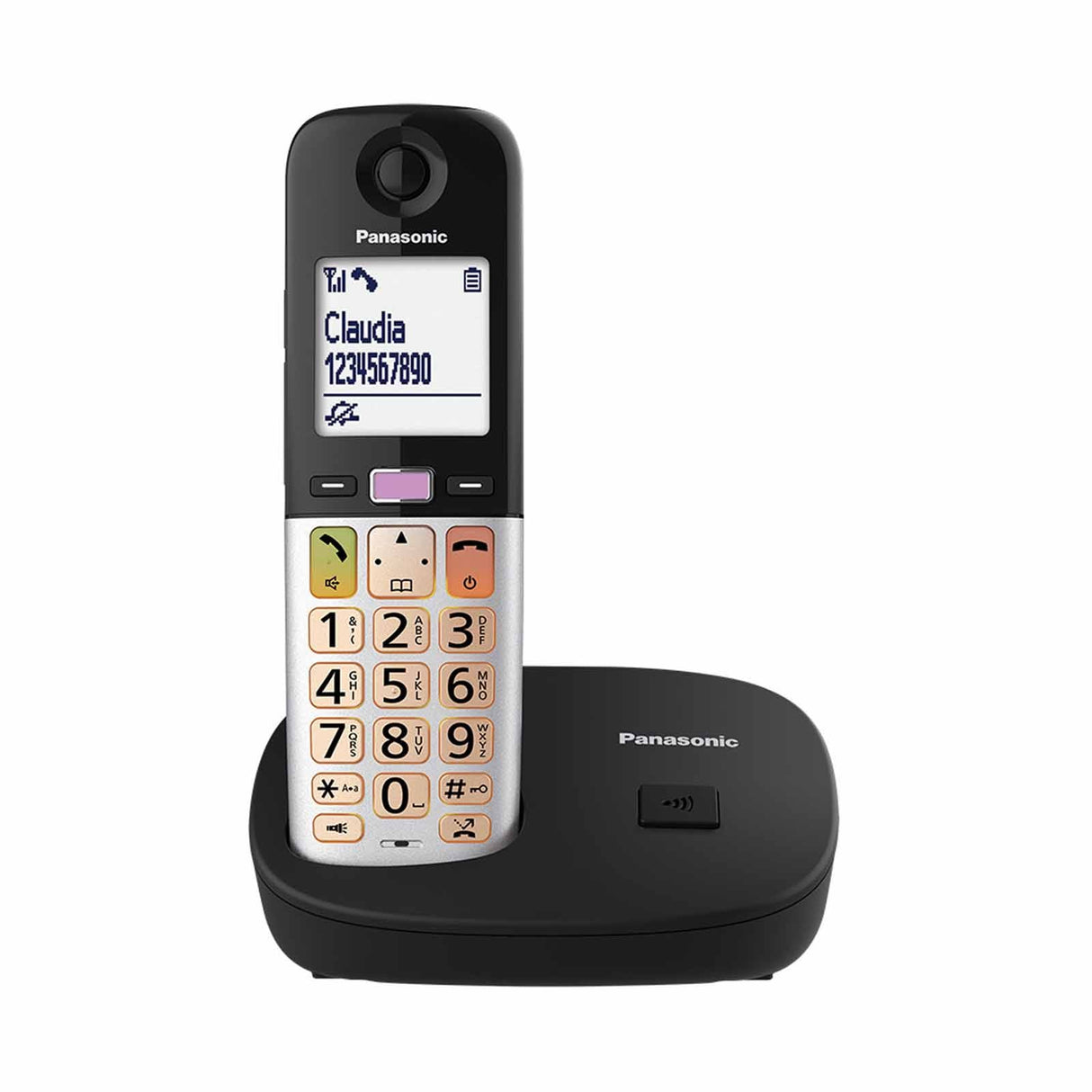 Panasonic KX-TGU410CXB Single Digital Cordless Phone with a large 2.1-inch Display