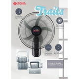 Sona SFW 1562 Wall Fan 18 Inch