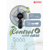 Sona SFW 1572 Remote Wall Fan 18 Inch