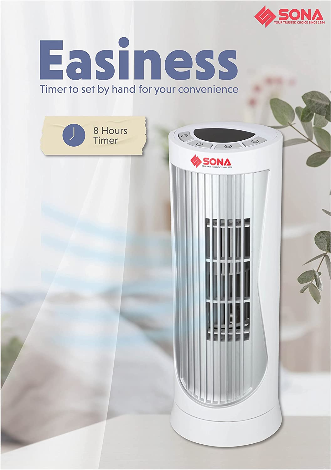 Sona SFT 1762 Digital Mini Personal Tower Fan