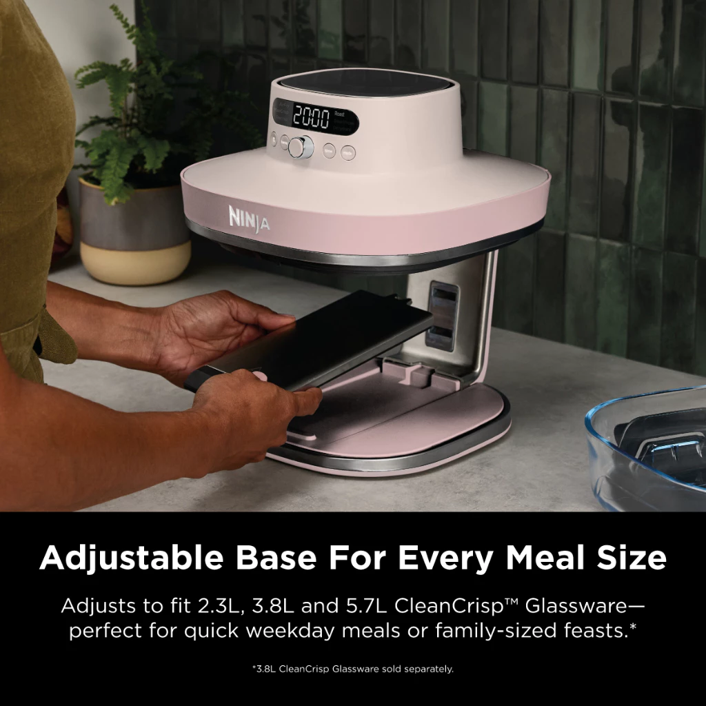 FREE XSKSFNMEDSM 2.3L Container WORTH $49.99 - Ninja AS101SM Crispi Pro 6-in-1 Countertop Glass Air Fryer - 4 Colors are Available