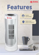 Sona SFT 1762 Digital Mini Personal Tower Fan