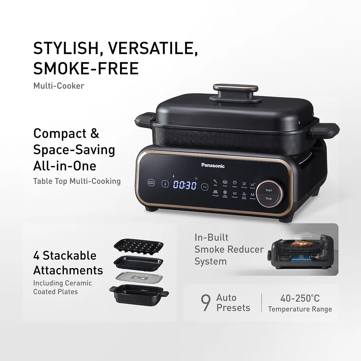 Panasonic NF-GM401KSK 4 In 1 Table-Top Multi Cooker