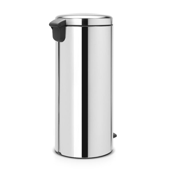 Brabantia BBT 111822 Pedal Bin NewIcon 30L Soft Closing, Plastic Inner Bucket - Matt Steel Fingerprint