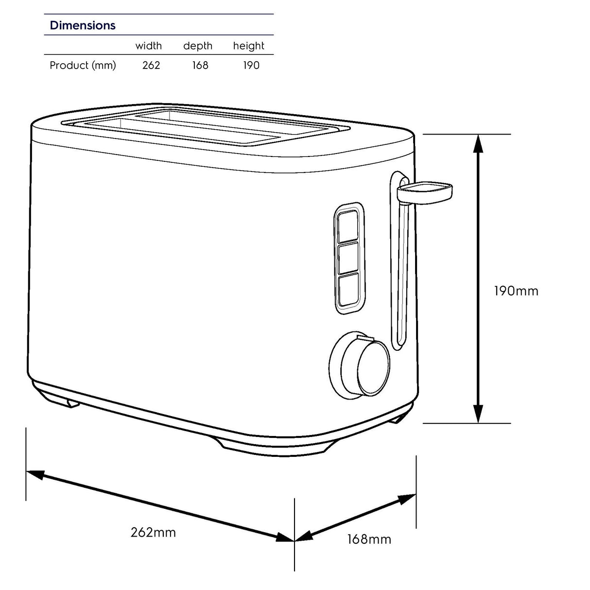 Electrolux E5TS1-50ST 2 Slice UltimateTaste 500 Toaster