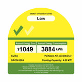 Sona SACN 6284 | SACN6284 Remote Portable Air Conditioner 14k BTU