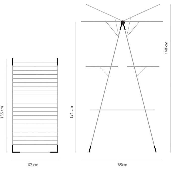 Brabantia BBT 477843 Tower Drying Rack 23m - White