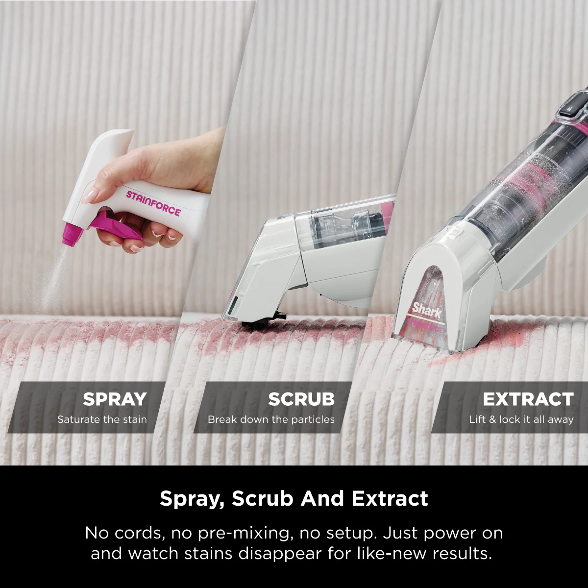 Shark HX100SM StainForce Cordless Spot Cleaner