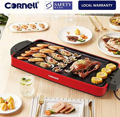 Cornell CCGEL39N Indoor Electric BBQ Grill, Reversible and Portable