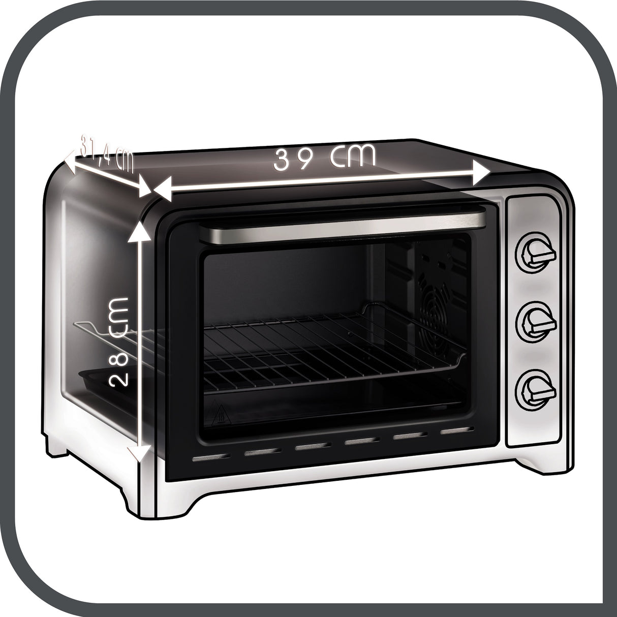 Tefal OF464E Oven Optimo Turnspit 33L