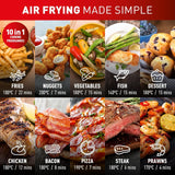 Tefal EY2458 Easy Fry Max Digital Air Fryer 5L - 10 programs, non-stick dishwasher safe basket, 70% Energy Saving