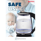 Sona SK 5220 Glass Kettle 2L