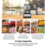 Ninja BN650 Food Processor 4 Auto Programs Chop, Puree, Slice, Mix, 3 Manual Speeds, 2.1L Bowl, Dishwasher Safe 850W