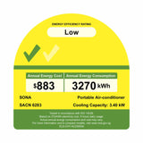 Sona SACN 6283 | SACN6283 Remote Portable Air Conditioner 12k BTU
