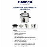 Cornell CRCCS102A Conventional Rice Cooker 1L