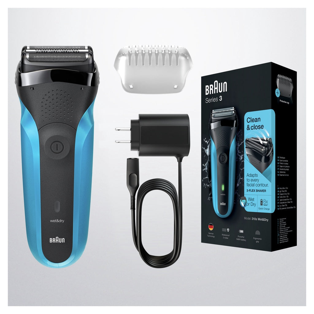 Braun 310s Series 3 Rechargeable Wet & Dry Electric Shaver for Men