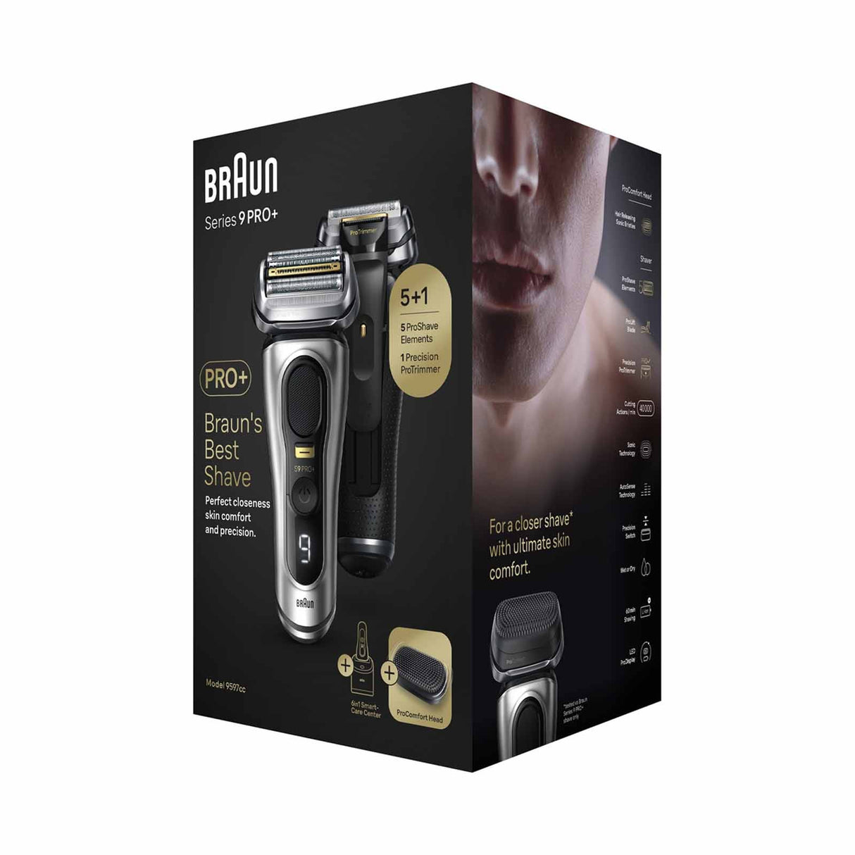 Braun 9597CC Series 9 PRO+ Electric Shaver with 6-in-1 Smartcare Center