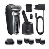 Braun Series 7 71-S7500cc Wet & Dry shaver with SmartCare center and 1 attachment, silver