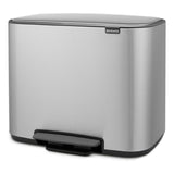 Brabantia BBT 121487 Bo Waste Pedal Bin 36L - Matt Steel Fingerprint Proof