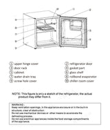 Electrolux EUM0500BD-SG UltimateTaste Mini Bar Fridge 44L