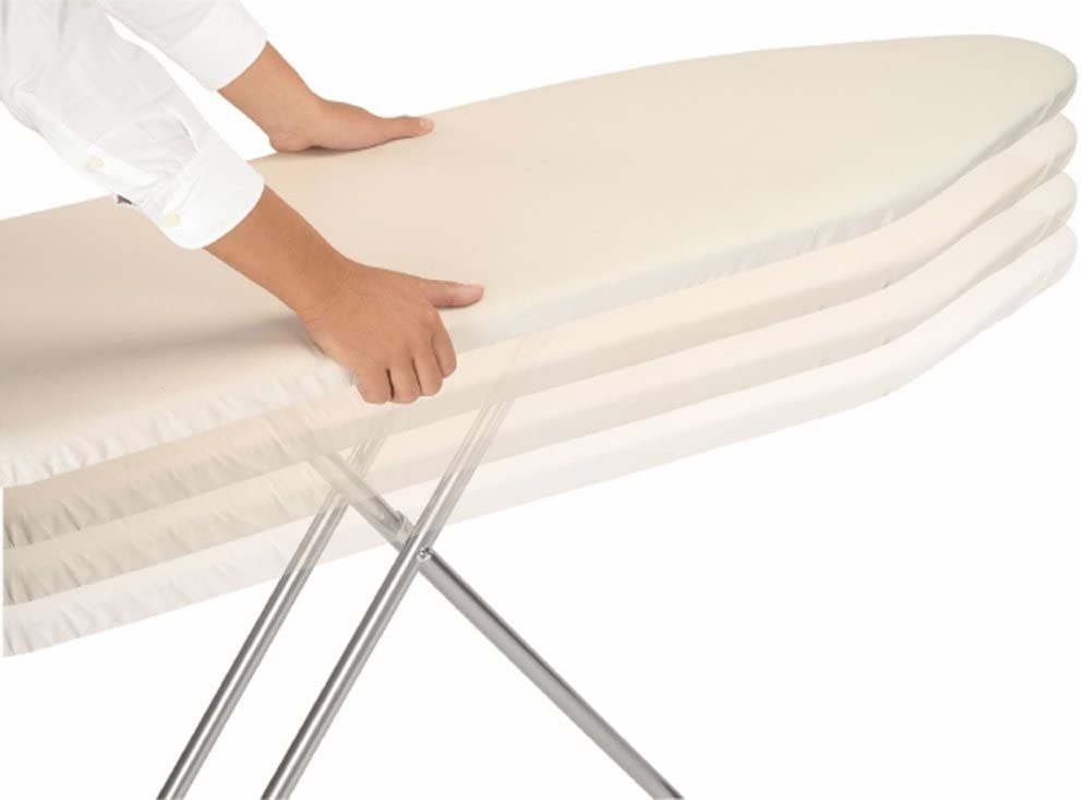 Brabantia BBT 410666 Size A Ironing Board With Steam Iron Rest Ivory 110 x 30cm - Abstract Leave