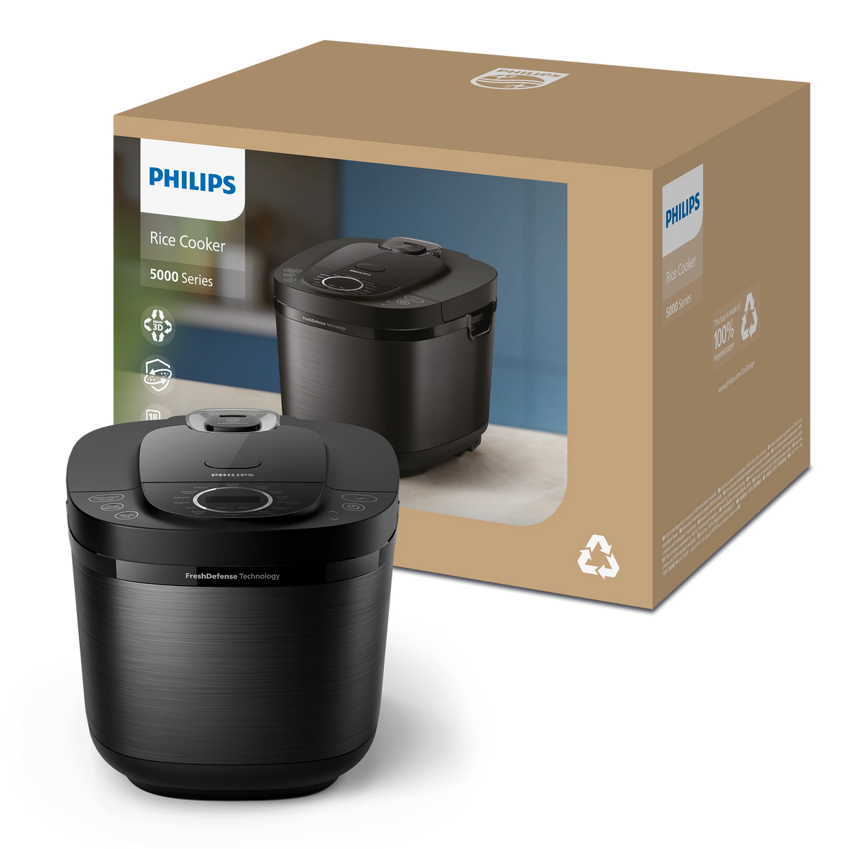 Philips HD4814/31 | HD4814 5000 Series Digital Rice Cooker 1.8L