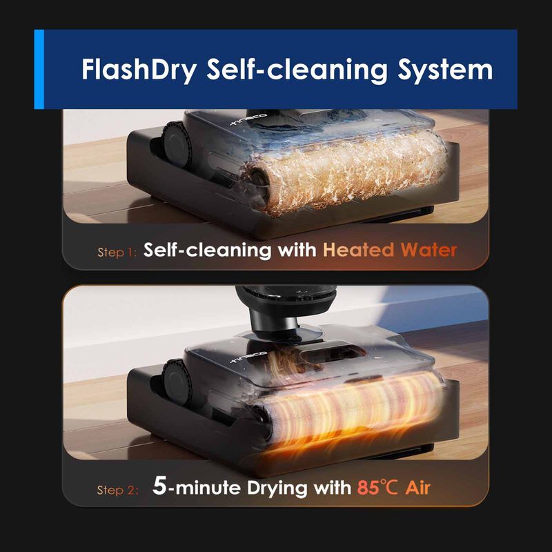 FREE 2 x Cleaning Solution - Tineco Floor One i7 Stretch Steam Smart Wet & Dry Vacuum Cleaner