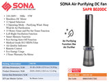 Sona SAPR 8020DC | SAPR8020DC Air Purifying DC Fan