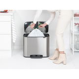 Brabantia BBT 121487 Bo Waste Pedal Bin 36L - Matt Steel Fingerprint Proof