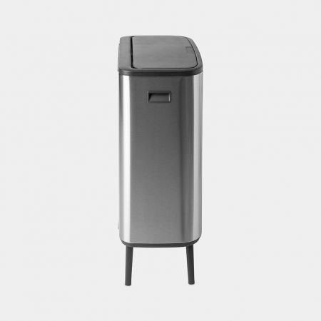 Brabantia BBT 130649 Bo Touch Bin Hi with 2 Inner Bucket, 2 x 30 Litres - Matt Steel Fingerprint Proof (FFP)