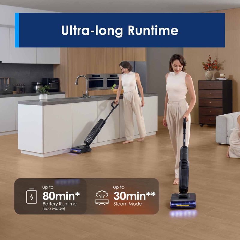FREE 2 x Cleaning Solution - Tineco Floor One i7 Stretch Steam Smart Wet & Dry Vacuum Cleaner