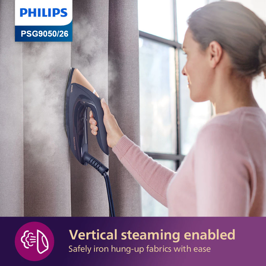 FREE Ironing Board Worth $229 + Philips PSG9050/26 Steam Generator Iron (Perfectcare) 9000 Series 1.8L - Fabric Sensing Tech, No burns guaranteed