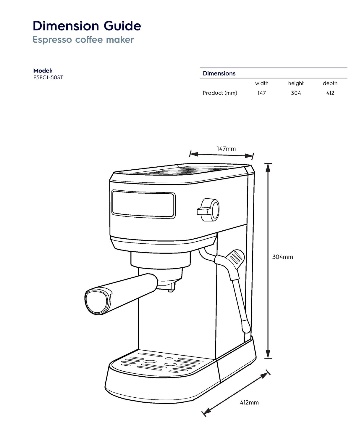 Electrolux E5EC1-50ST UltimateTaste 500 espresso coffee maker 1L