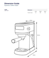 Electrolux E5EC1-50ST UltimateTaste 500 espresso coffee maker 1L