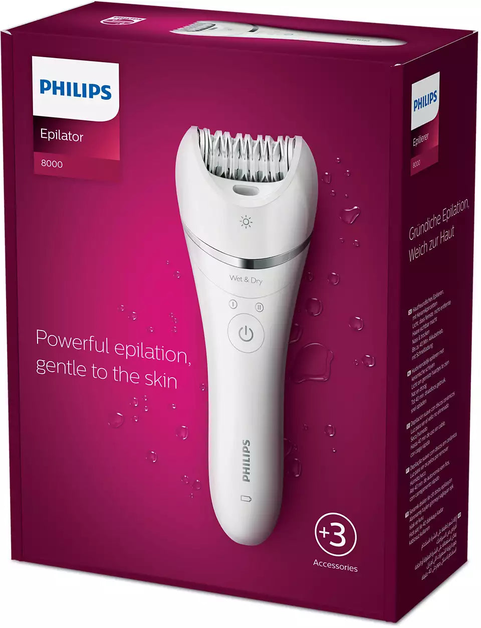 Philips BRE700 Wet & Dry Epilator