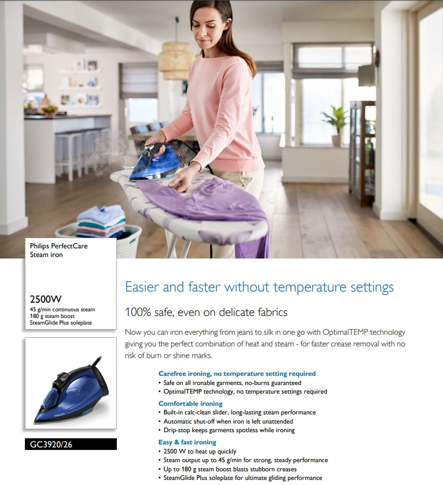 Philips GC3920/26 Perfect Care Steam Iron