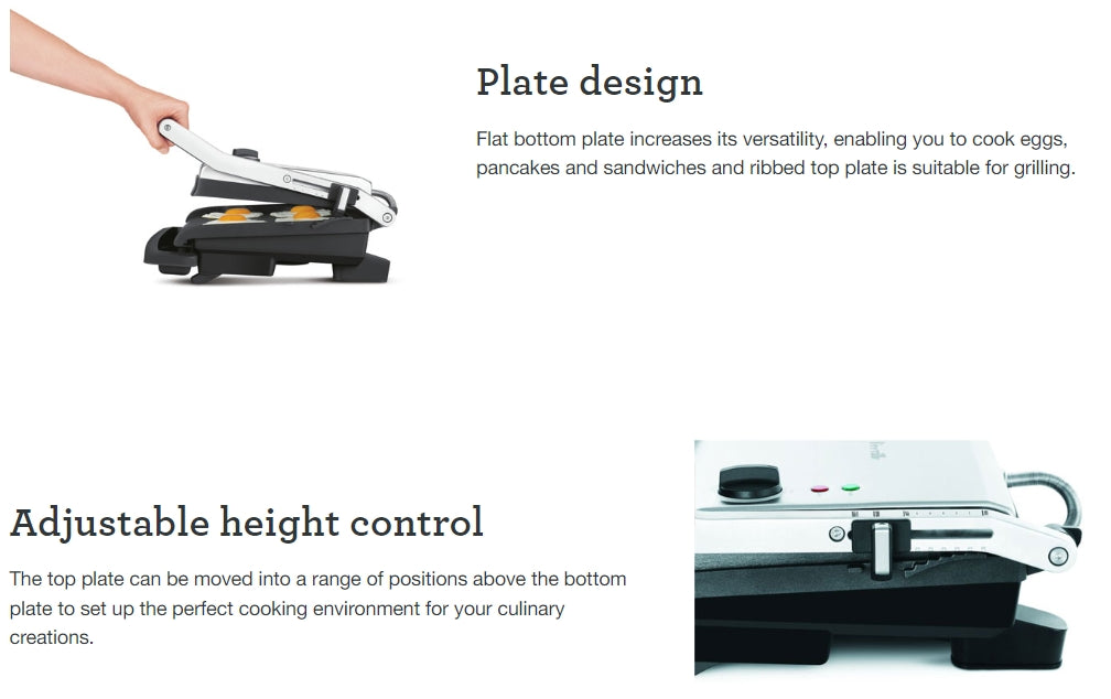 Sage THE ADJUSTA GRILL Contact grill kopen Sage THE ADJUSTA GRILL Contact grill kopen