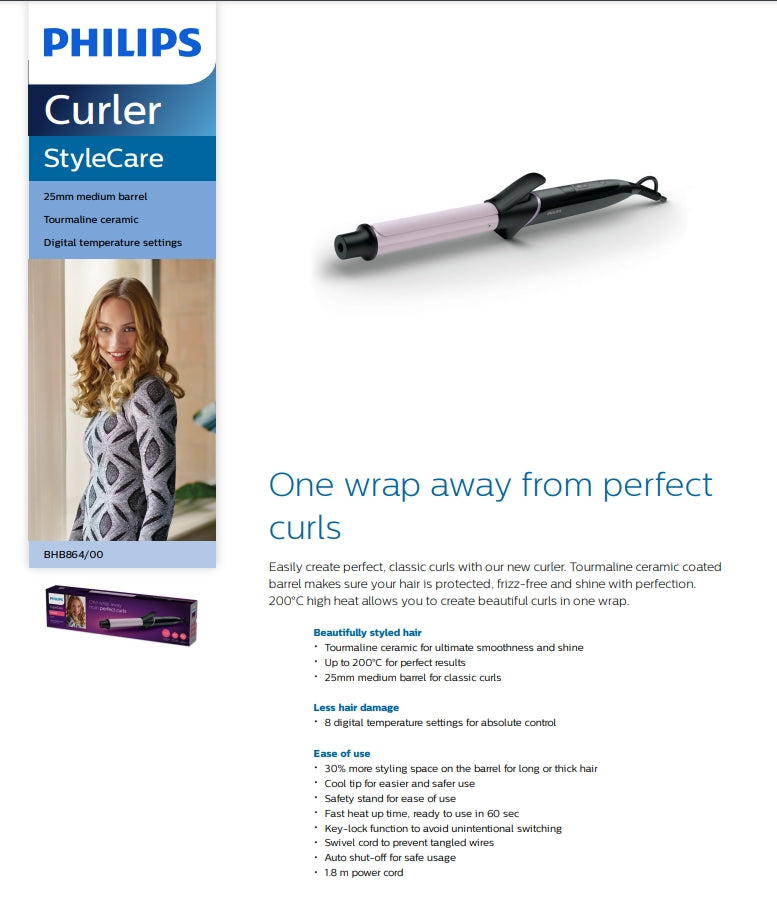 Philips BHB864/00 StyleCare 25mm Hair Curler