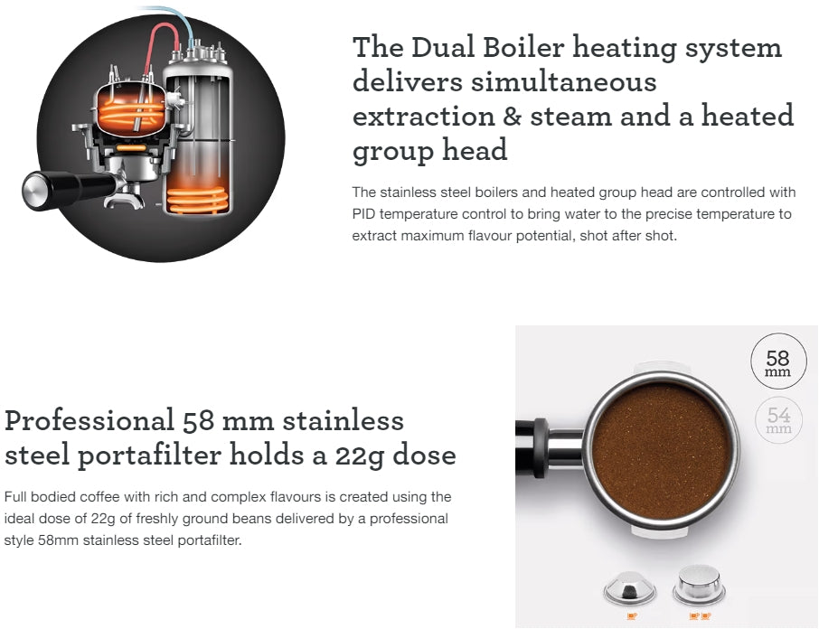 Breville BES980 | BES980BSS the Oracle Espresso Coffee Maker - 3 Pin Plug with Safety Mark, 1 Year Breville Warranty
