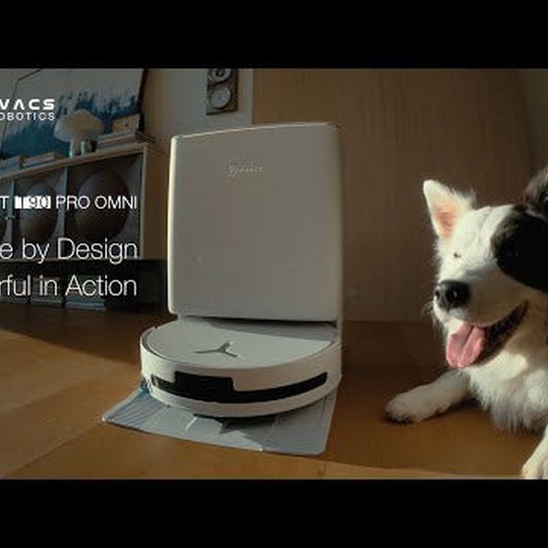 FREE 1 x Cleaning Solution + 1 x Antibacterial Buddy Kit - ECOVACS T90 PRO DEX95 Omni Robotic Vacuum Cleaner - 2 colors are available