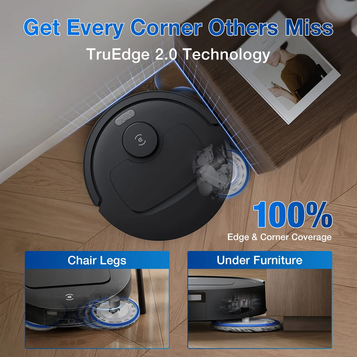 FREE 1 x Cleaning Solution + 1 x Antibacterial Buddy Kit - ECOVACS T30C MAX DLX71 Omni Robotic Vacuum Cleaner - 2 colors are available