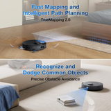 FREE 1 x Cleaning Solution + 1 x Antibacterial Buddy Kit - ECOVACS T30C MAX DLX71 Omni Robotic Vacuum Cleaner - 2 colors are available