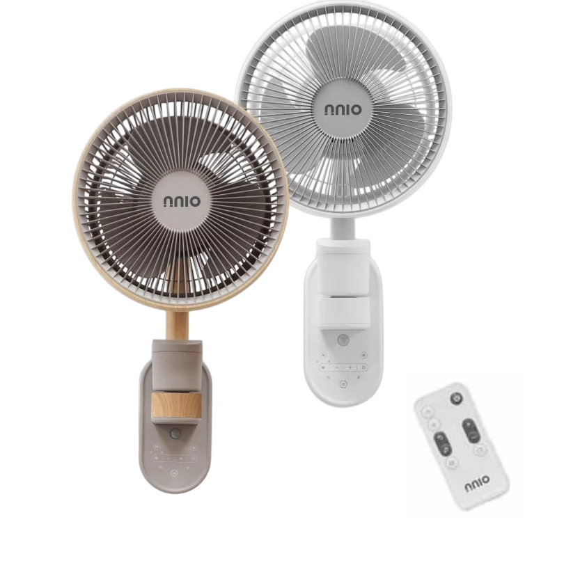 NNIO N1000DCWFR Remote DC Wall Air Circulator Fan 10 Inch