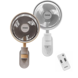 NNIO N1000DCWFR Remote DC Wall Air Circulator Fan 10 Inch