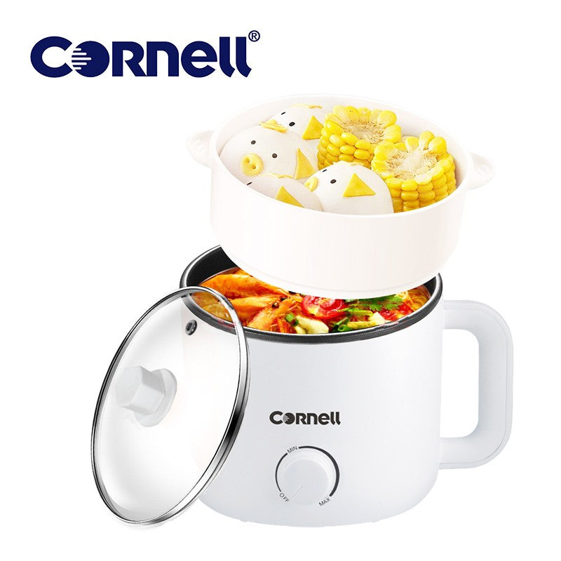 Cornell CMC-S1500X Mini Multi Cooker with Steam Tray Personal Steamboat Noodle Cooker 1.5L