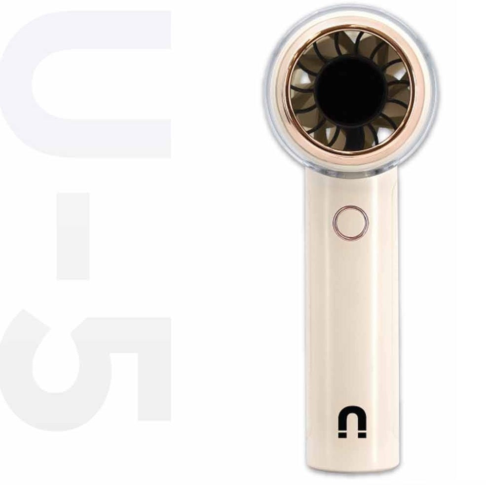 NNIO U-5 High Speed Portable Handheld Fan 6W with LED Diplay, Plastic Blade, 100 Speeds - 2 Colors Options Available