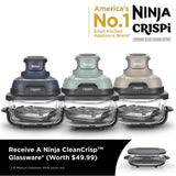 FREE XSKSFNMEDSM 2.3L Glass Container WORTH $49.99 - Ninja FN101SM | FN101 Crispi Portable Air Fryer - 3 Colors Available