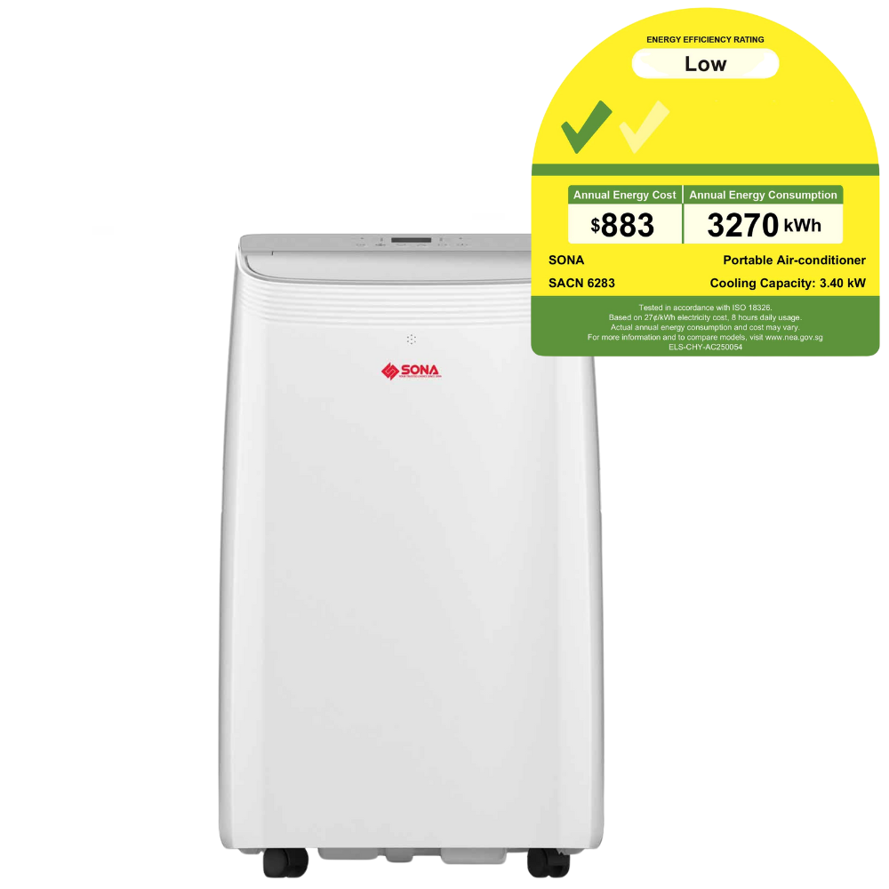 Sona SACN 6283 | SACN6283 Remote Portable Air Conditioner 12k BTU