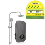 Champs Virgo Ultra Rain Shower Instant Water Heater DC Booster Pump